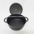 Black Coating Cast Iron Stew Pots / Large Cooking Pots / Casserole